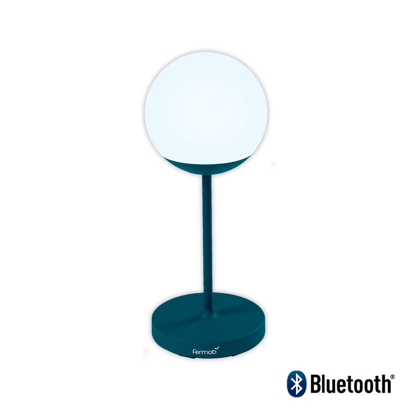 Lampe MOOON! de Fermob, H.63 cm, Bleu acapulco Lampe MOOON! de Fermob, H.63 cm, Bleu acapulco