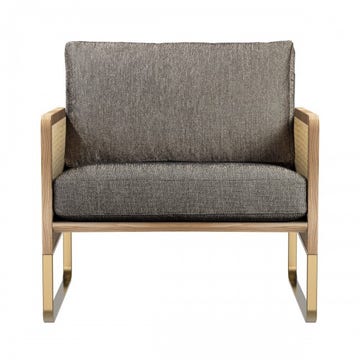 Fauteuil CANNAGE de Red Edition, Bois clair, Caviar