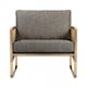 Fauteuil CANNAGE, Bois clair, Caviar