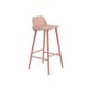 Tabouret de bar NERD, H.75 cm, Rose