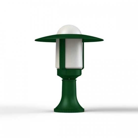 Borne NEWPARK N°3 de Roger Pradier®, Verre dépoli, Vert sapin Borne NEWPARK N°3 de Roger Pradier®, Verre dépoli, Vert sapin