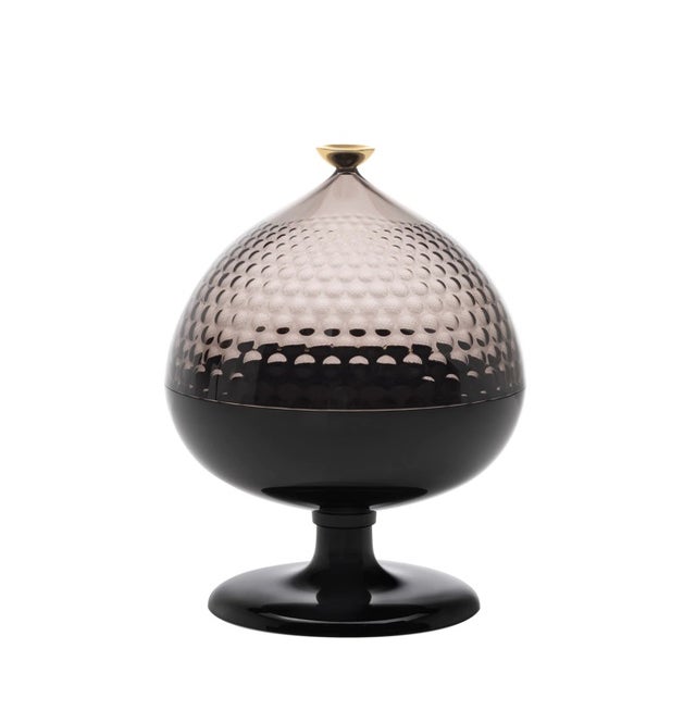 Centre de table, boite de rangement PUMO de Kartell, Fumé
