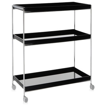 Desserte TRAYS de Kartell, Noir