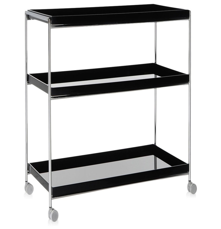 Desserte TRAYS de Kartell, Noir