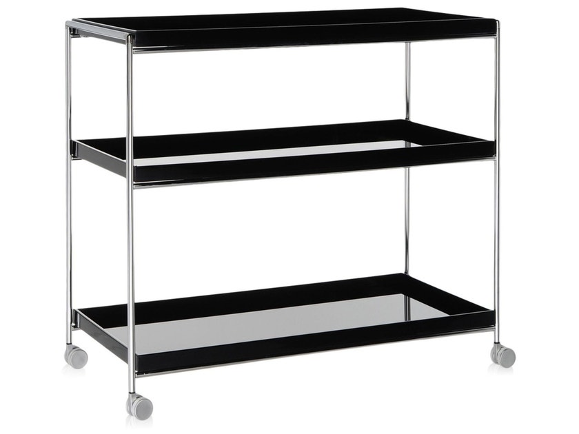 Desserte TRAYS de Kartell, Noir Desserte TRAYS de Kartell, Noir