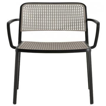 Fauteuil AUDREY de Kartell, Noir Gris clair