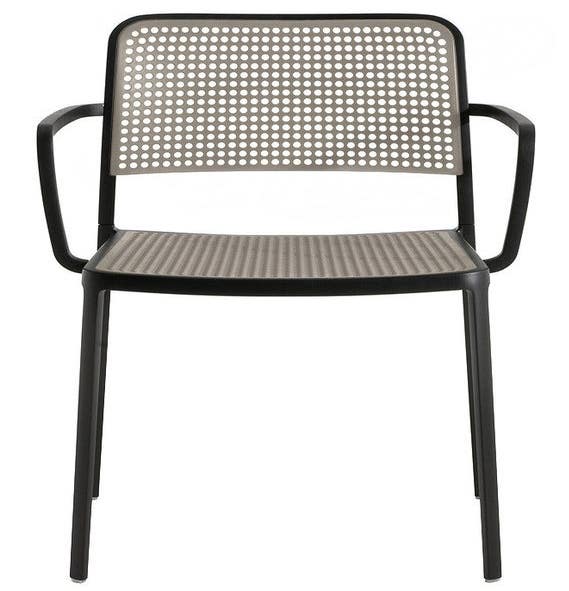 Fauteuil AUDREY de Kartell, Noir Gris clair