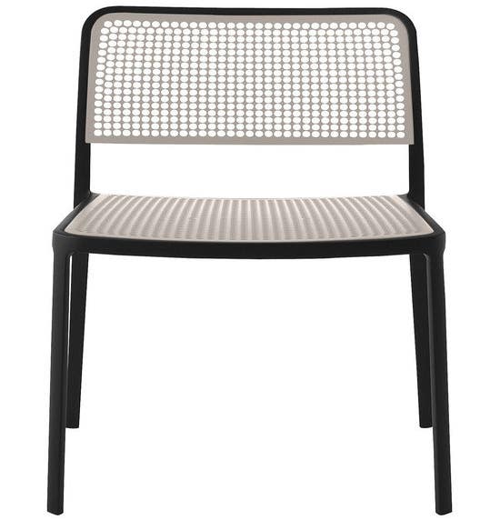 Chaise AUDREY de Kartell, Noir Gris Clair
