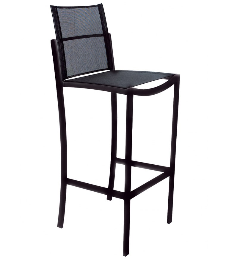 Tabouret de bar O-ZON de Royal Botania, Structure noire, Assise noire Tabouret de bar O-ZON de Royal Botania, Structure noire, Assise noire
