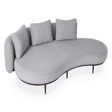 Canapé de jardin ORGANIX LOUNGE 01A de Royal Botania, Iron grey velvet