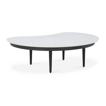 Table basse de jardin ORGANIX LOUNGE de Royal Botania, 90 x 74,5 cm, Plateau céramique Cemento luminoso
