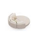 Daybed ORGANIX LOUNGE 09A, Structure anthracite, Light boucle grey