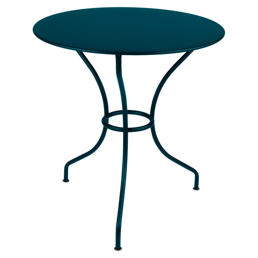 Table ronde OPÉRA + de Fermob, D. 67, Bleu acapulco Table ronde OPÉRA + de Fermob, D. 67, Bleu acapulco