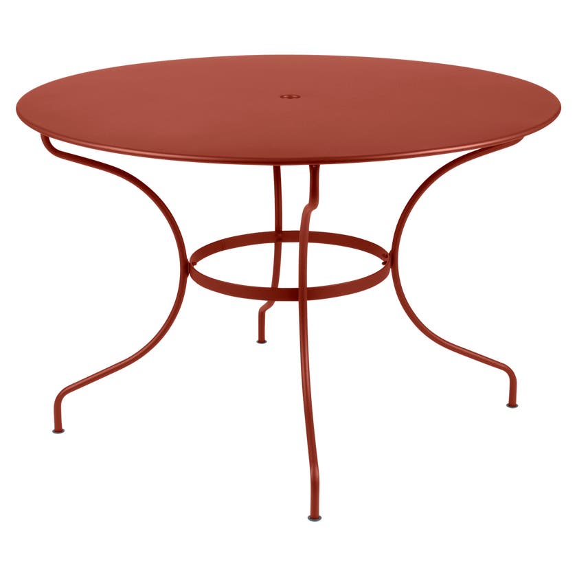 Table ronde OPÉRA + de Fermob, D. 117, Ocre rouge Table ronde OPÉRA + de Fermob, D. 117, Ocre rouge