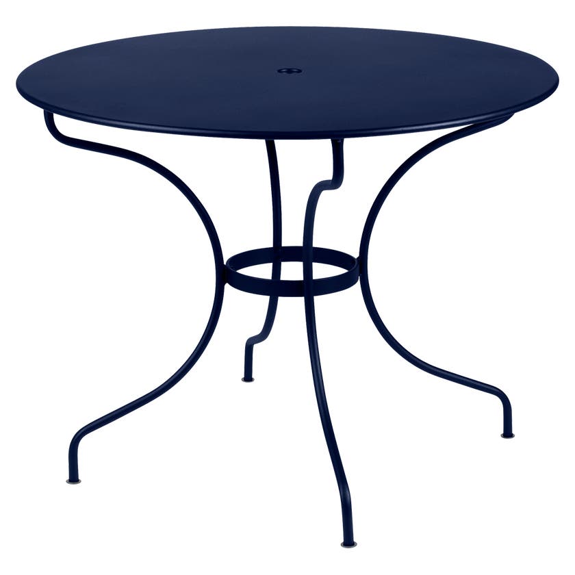 Table ronde OPÉRA + de Fermob, D. 96, Bleu abysse Table ronde OPÉRA + de Fermob, D. 96, Bleu abysse