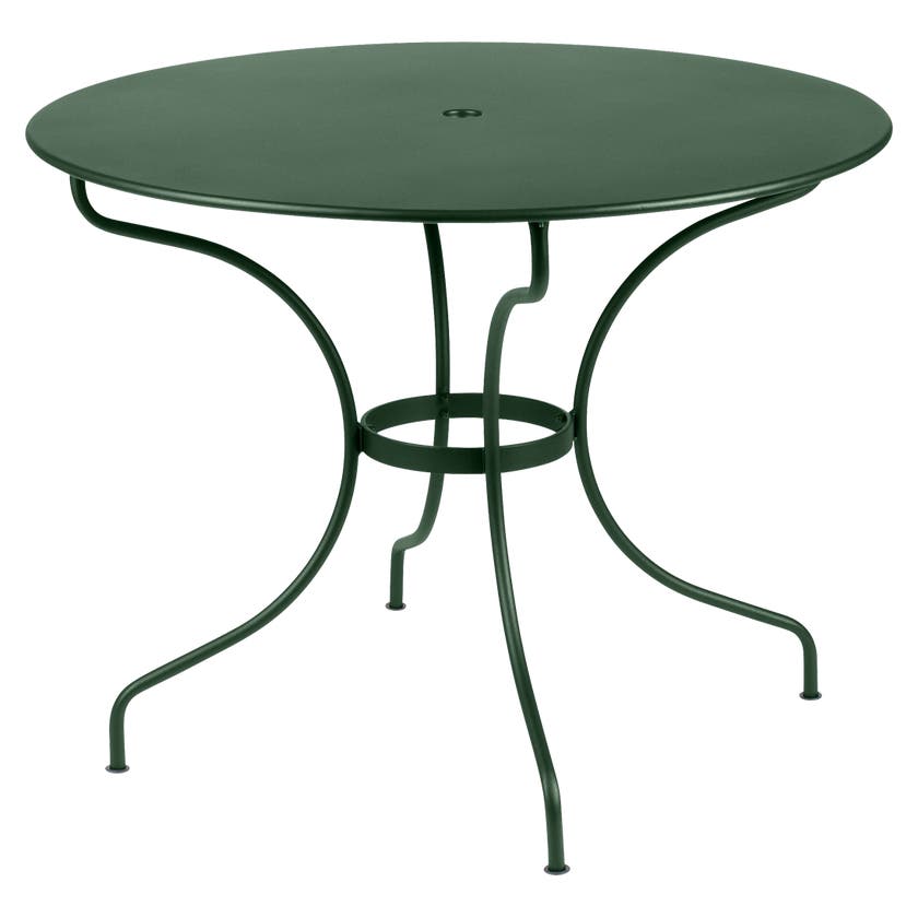 Table ronde OPÉRA + de Fermob, D. 96, Vert cèdre Table ronde OPÉRA + de Fermob, D. 96, Vert cèdre