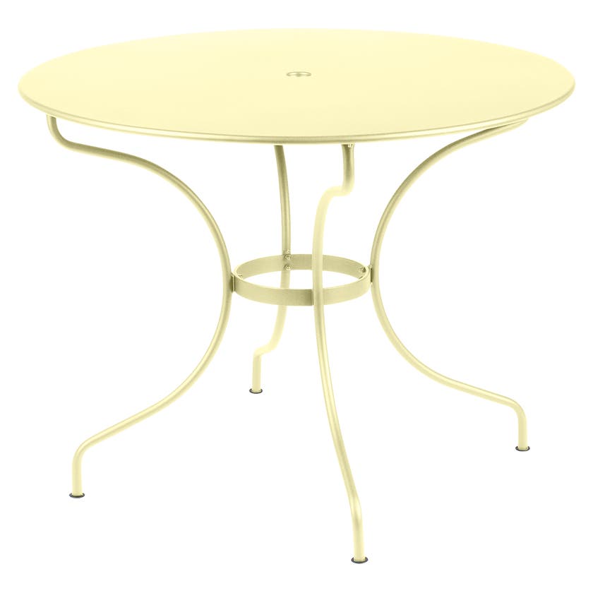 Table ronde OPÉRA + de Fermob, D. 96, Citron givré Table ronde OPÉRA + de Fermob, D. 96, Citron givré