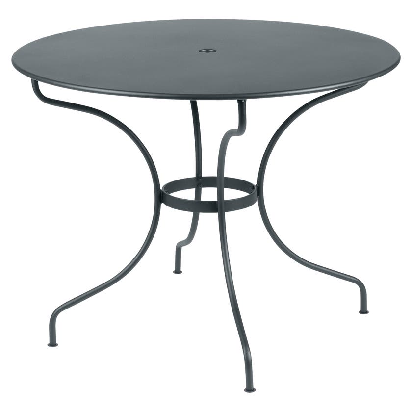 Table ronde OPÉRA + de Fermob, D. 96, Gris orage Table ronde OPÉRA + de Fermob, D. 96, Gris orage