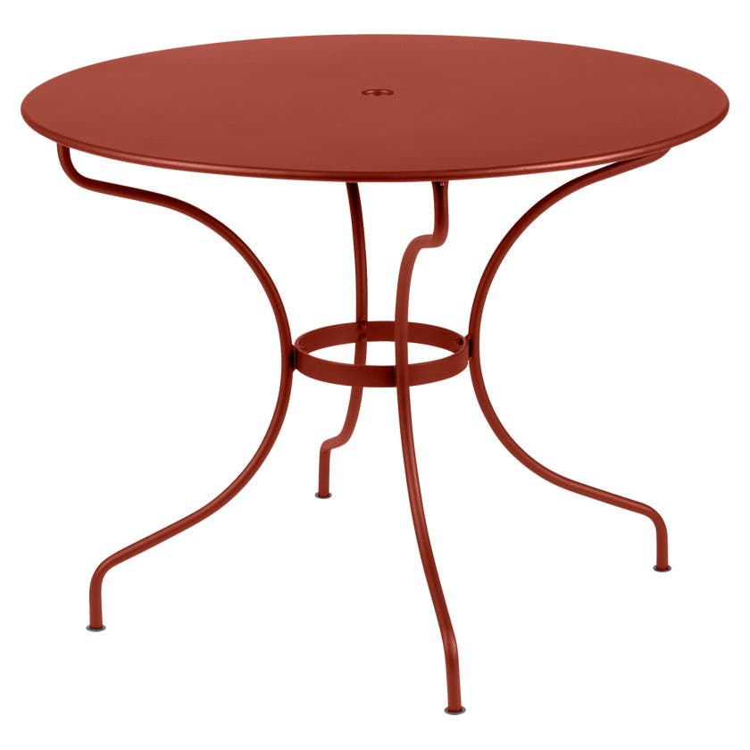 Table ronde OPÉRA + de Fermob, D. 96, Ocre rouge Table ronde OPÉRA + de Fermob, D. 96, Ocre rouge