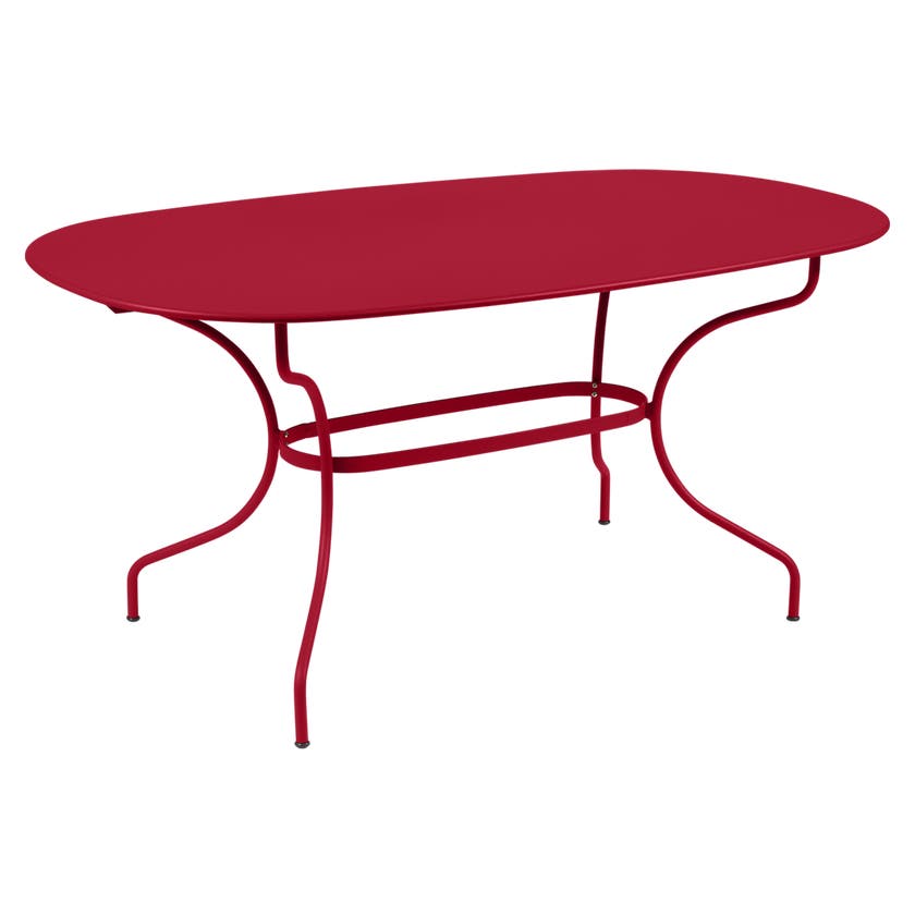 Table ovale 160x90 OPÉRA + de Fermob, Piment Table ovale 160x90 OPÉRA + de Fermob, Piment