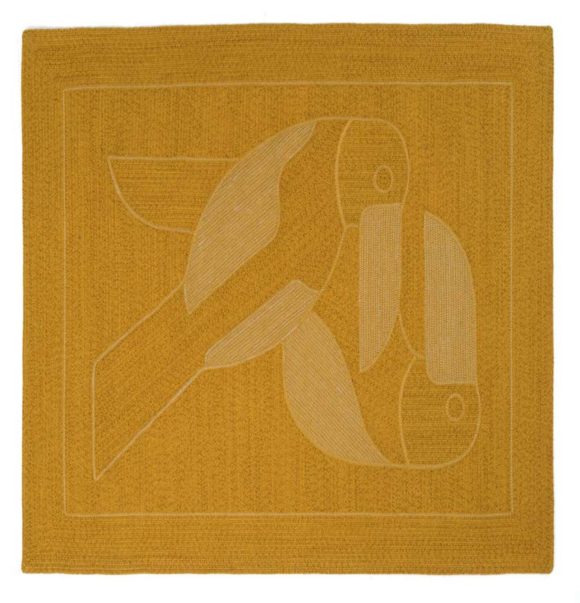 Tapis extérieur DIEGO ET FRIDA d'Elitis, 250 x 350 cm, Safran