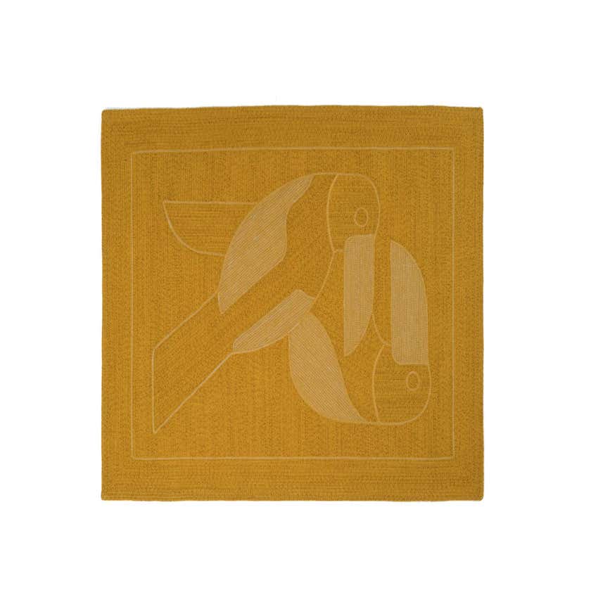 Tapis extérieur DIEGO ET FRIDA d'Elitis, 180 x 250 cm, Safran