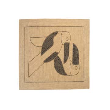 Tapis extérieur DIEGO ET FRIDA d'Elitis, 180 x 250 cm, Natural black