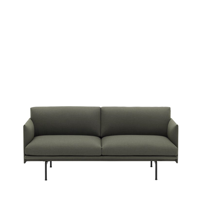 Canapé OUTLINE de Muuto, 2 places, Fiord 961