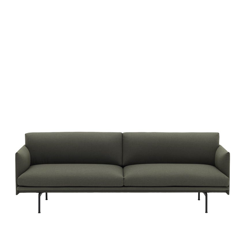 Canapé OUTLINE de Muuto, 3 places, Fiord 961
