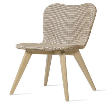 Chaise LILY en chêne, Snow wash