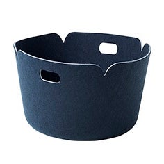 Panier RESTORE ROND de Muuto, Midnight blue