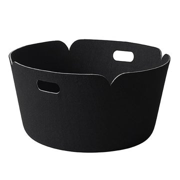 Panier RESTORE ROND de Muuto, Noir