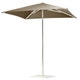 Parasol carré PIAZZETTA de Emu, 200 x 200 cm, Aluminium - Tourterelle 
