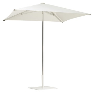 Parasol carré SHADE avec socle, 200 x 200, Aluminium - Blanc de Emu