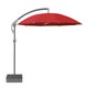 Parasol décentré PENDALEX P+, Rond, D.350 cm, Structure anthracite, 801 Campari