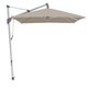 Parasol décentré SOMBRANO® S+ de Glatz, 300 x 300, Structure anodisé naturelle, Toile 605 Clay