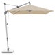 Parasol décentré SOMBRANO® S+, 350 x 350, Structure anodisé naturelle, Toile 422 Cream