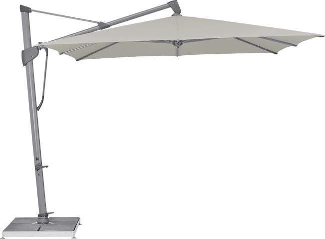 Parasol décentré SOMBRANO® S+ EASY de Glatz, 300 x 300, Structure anthracite, Toile 151 Ash Parasol décentré SOMBRANO® S+ EASY de Glatz, 300 x 300, Structure anthracite, Toile 151 Ash