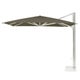 Parasol déporté SHADE 300 x 300 de Emu, Avec socle blanc, Structure aluminium, Toile tourterelle