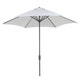 Parasol rond GEDEON en aluminium, Ø.300 cm, Blanc