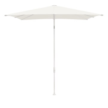 Parasol SMART de Glatz, 200 x 200, Structure blanc mat, Toile 404 White