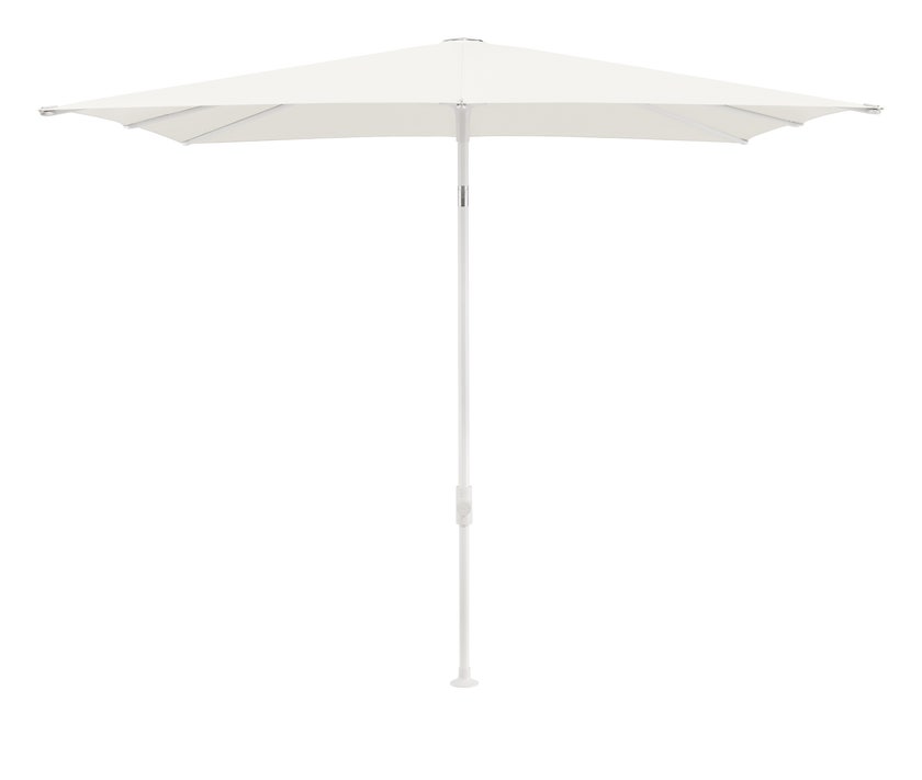 Parasol SMART de Glatz, 200 x 200, Structure blanc mat, Toile 404 White Parasol SMART de Glatz, 200 x 200, Structure blanc mat, Toile 404 White
