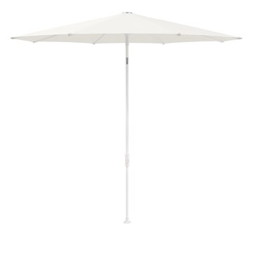 Parasol SMART de Glatz, Ø.250 cm, Structure blanc mat, Toile 404 White