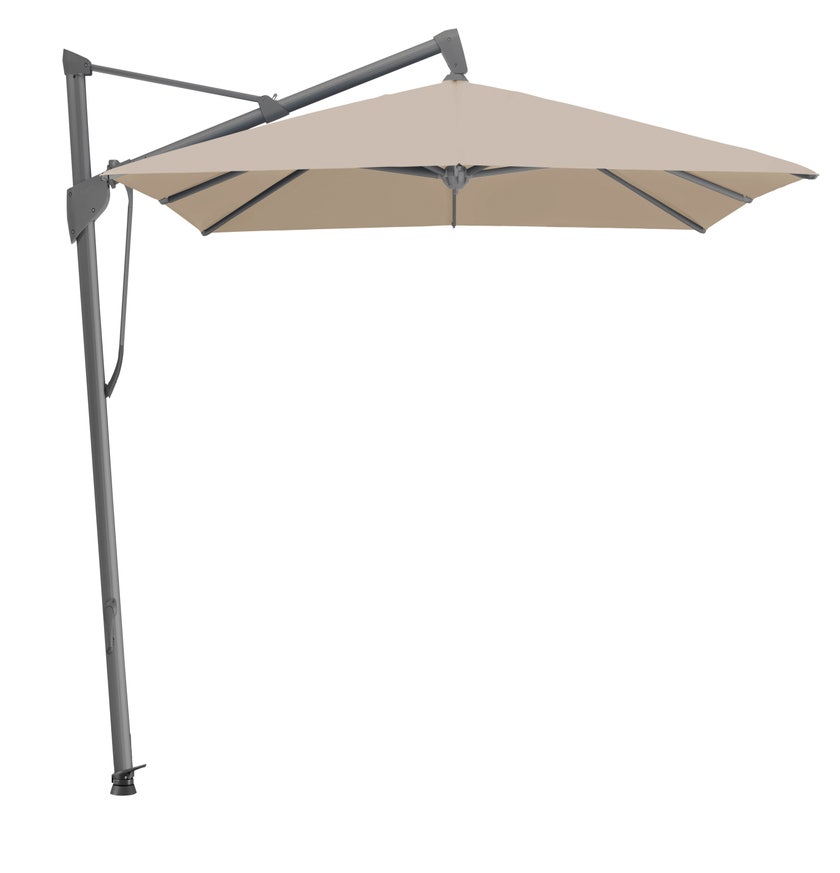 Parasol Sombrano S+ de Glatz, 400x300, armature anthracite, toile cat.5 coloris Linen 803