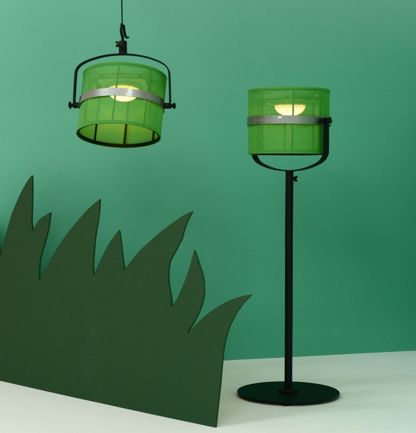 La lampe PARIS de Maiori, Structure noire, Citron