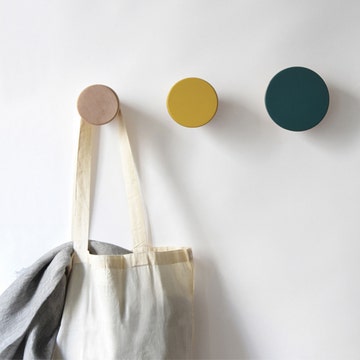 Patère CLOU de ENO studio, Small, Jaune moutarde