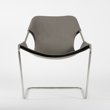Fauteuil PAULISTANO de Objekto, Gris olive