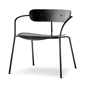 Chaise PAVILION AV2, Black laquered oaked