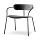 Chaise PAVILION AV2, Black laquered oaked