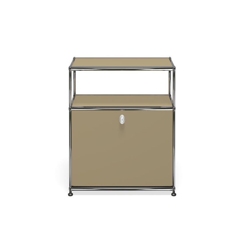 Petit meuble de rangement USM Haller O1, Beige USM